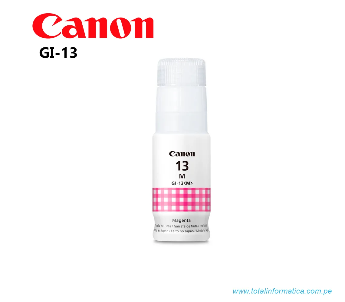BOTELLA DE TINTA CANON GI-13 M MAGENTA  - imagen 2
