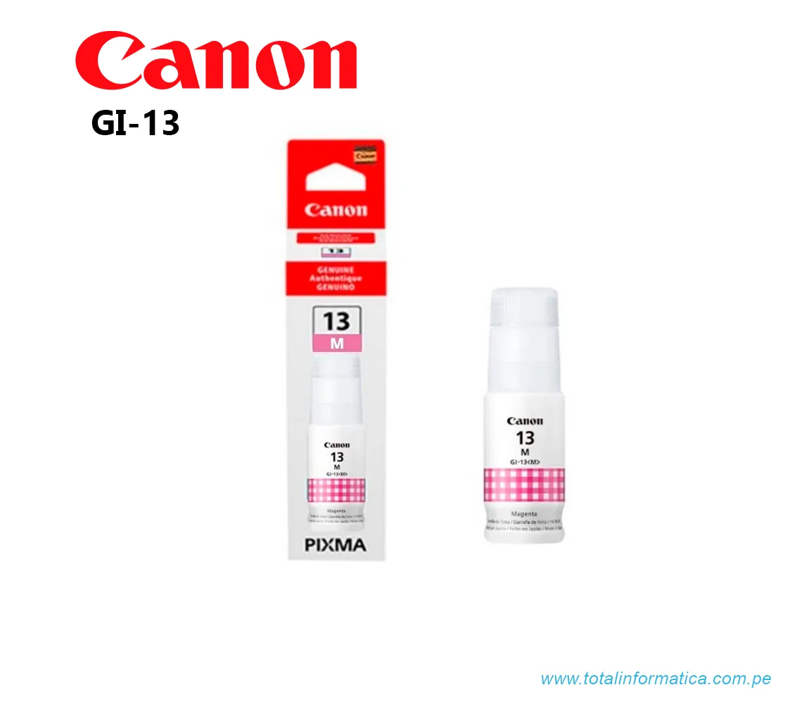 BOTELLA DE TINTA CANON GI-13 M MAGENTA  - imagen 1