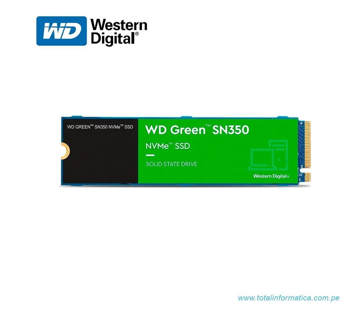 SSD WESTERN DIGITAL 480GB M.2 2280 GREEN SN350 WDS480G2GOC - imagen 1