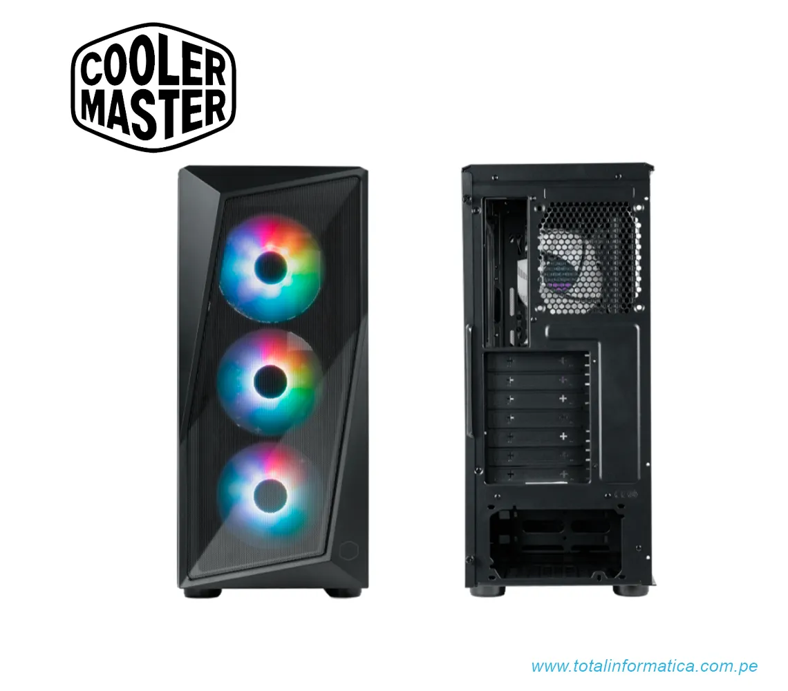 CASE COOLER MASTER CMP 520 BLACK C/VENTANA TRANSP. ACERO-CP520-KGNN-S00 - imagen 3