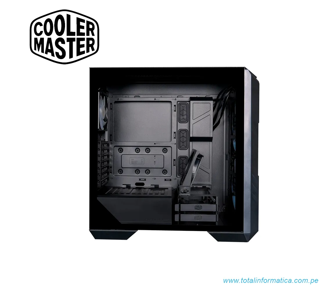 GABINETE/CASE COOLER MASTER HAF 500 BLACK C/VENTANA TRANSP. ACERO (H500-KGNN-S00) - imagen 2