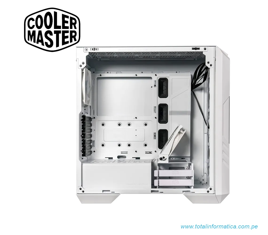 GABINETE CASE COOLER MASTER HAF 500 WHITE C/VENTANA TRANSP. ACERO-H500-WGNN-S00 - imagen 2