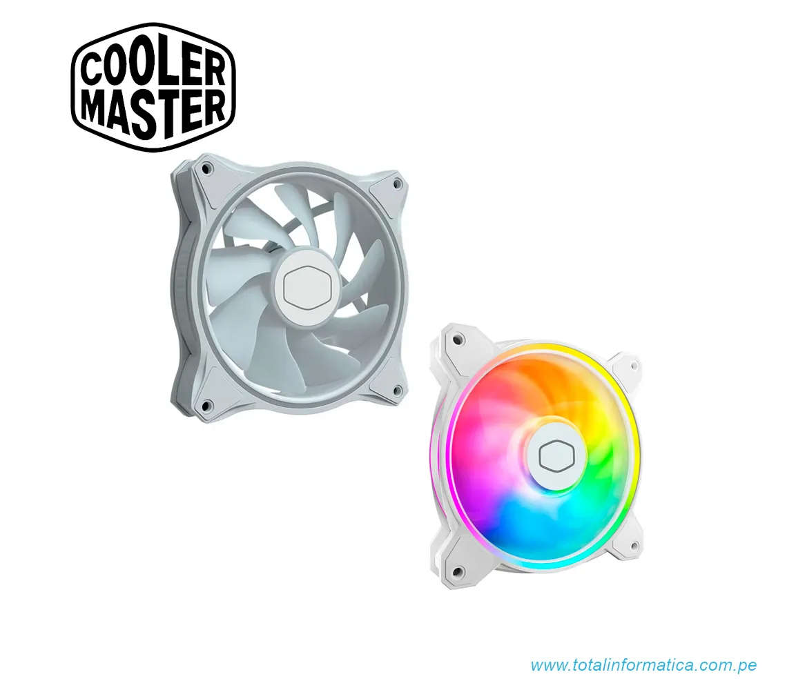 VENTILADOR COOLER MASTER MASTERFAN ARGB MF120 HALO WHITE EDITION - imagen 2