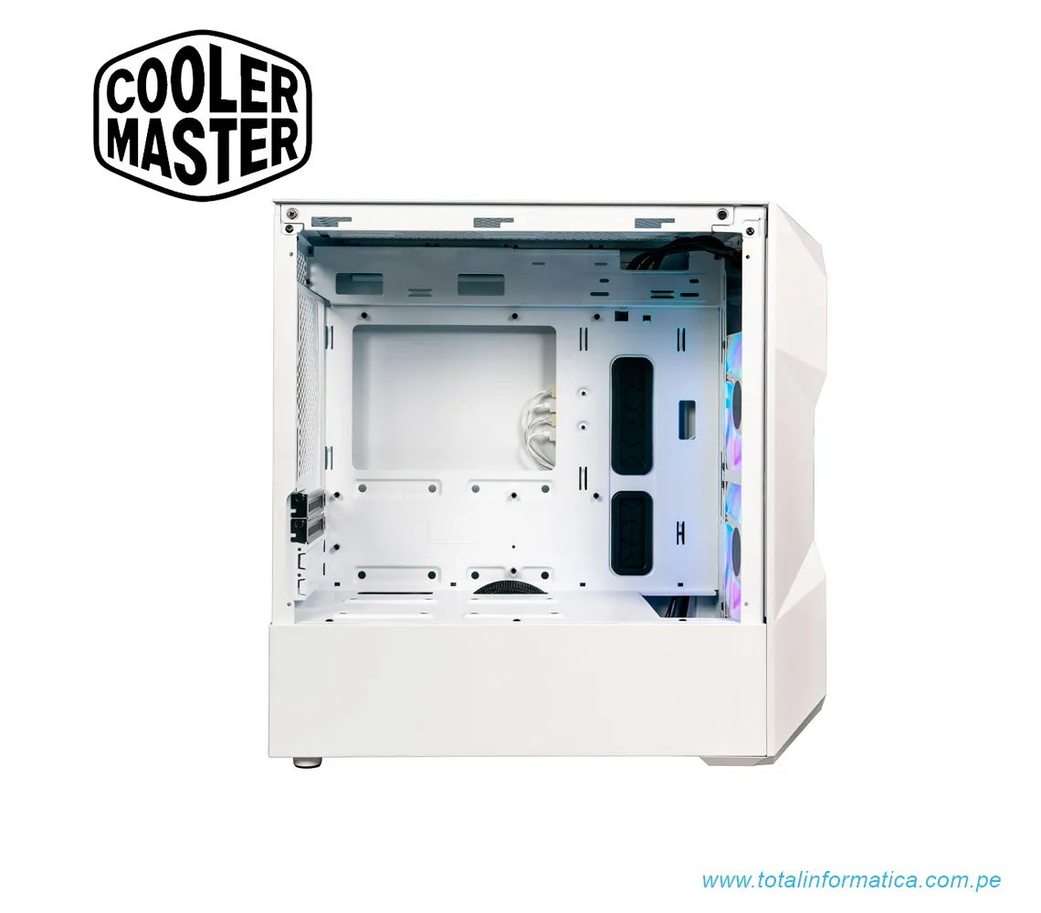 GABINETE COOLER MASTER TD300 MESH WHITE C/VENTANA TRANSP. ACERO PLASTICO - imagen 2