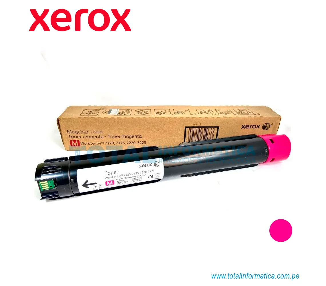 TONER XEROX ( 006R01463 ) WORKCENTRE 7120, 7225, MAGENTA, 15K PAG - imagen 2