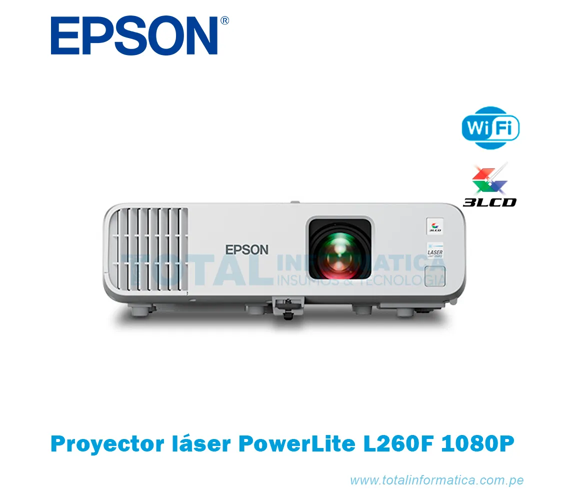 PROYECTOR EPSON LÁSER POWERLITE L260F HD 1080P, 4600 LÚMENES - imagen 1