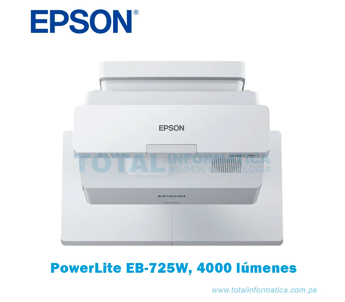 PROYECTOR EPSON POWERLITE EB-725W 3LCD, WUXGA, 4000 LÚMENES - imagen 1