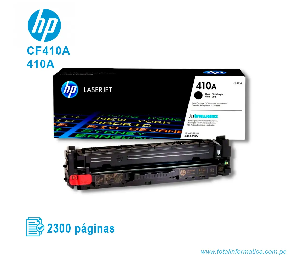 TONER HP 410A NEGRO ( CF410A ) LASERJET PRO M477 2.3KPG - imagen 2