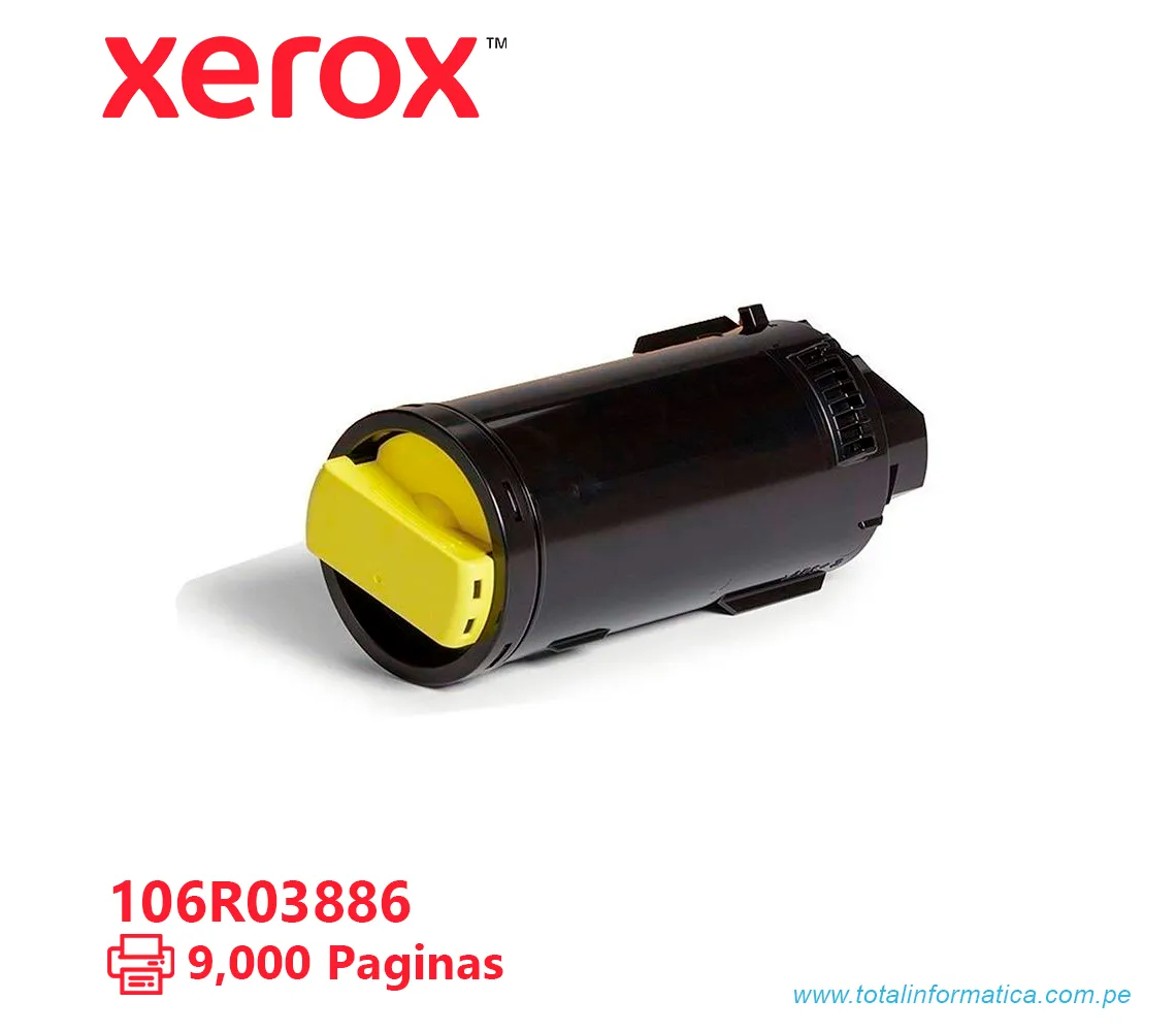 TONER XEROX ( 106R03886 ) VERSALINK C500, C505 YELLOW 9K PÁG - imagen 2