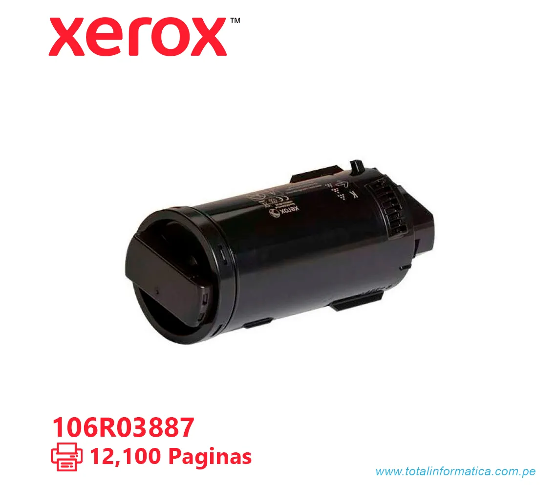 TONER XEROX ( 106R03887 ) VERSALINK C500, C505 BLACK, 12.100 PÁG - imagen 2