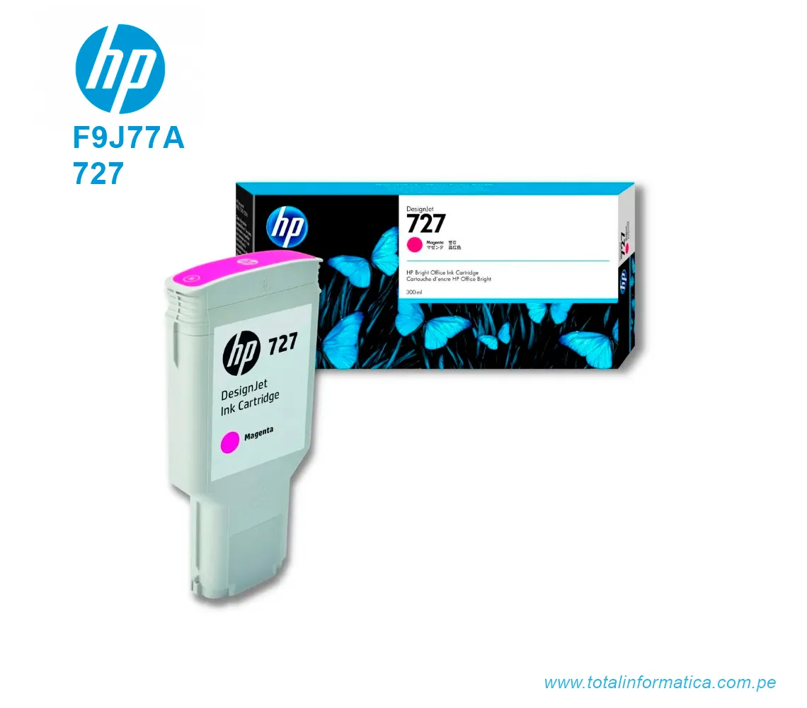 TINTA HP 727 MAGENTA 300ML ( F9J77A ) DESIGNJET T1500, T920 - imagen 2