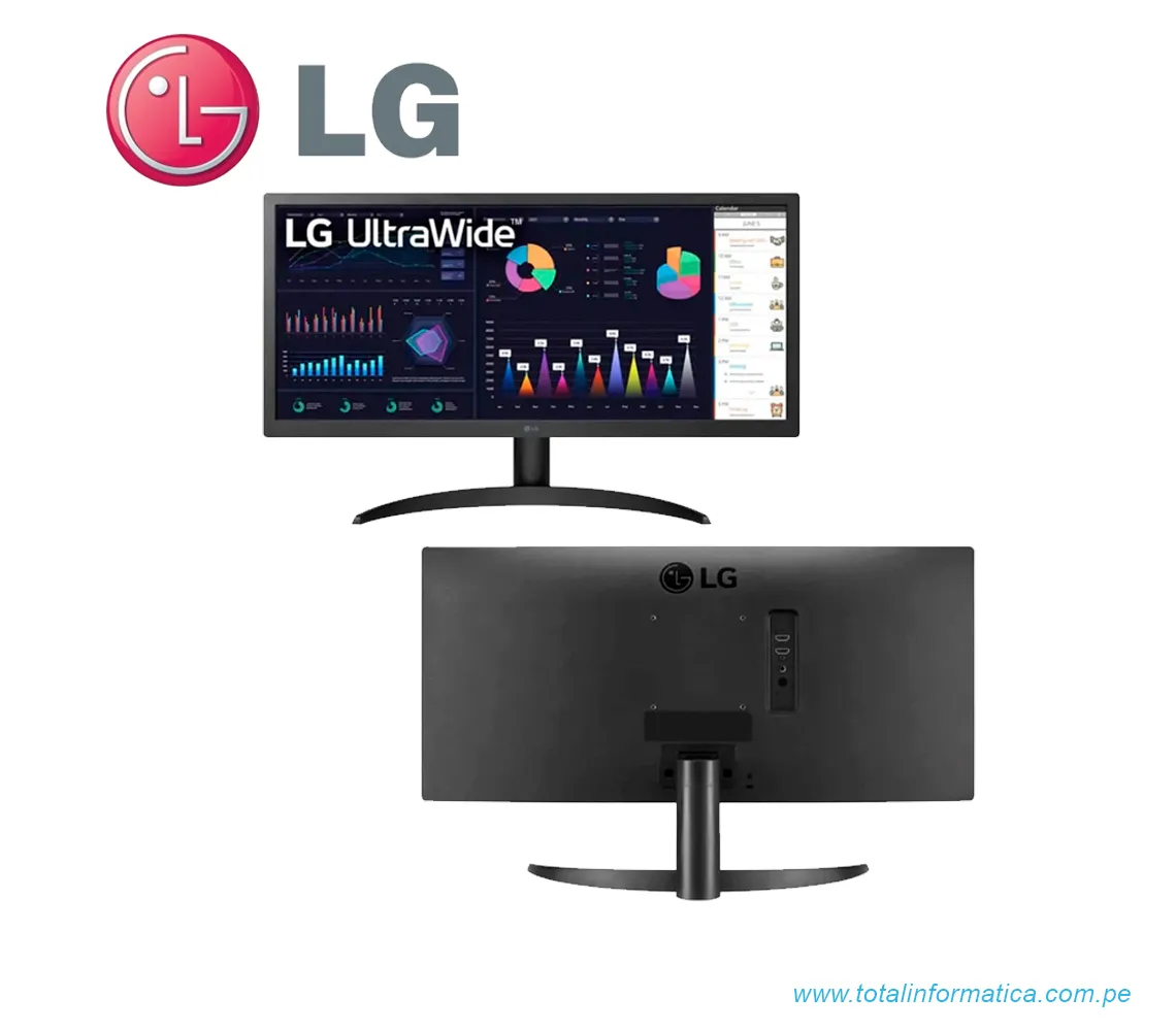 MONITOR LG 26WQ500-B,  65,3 cm (25.7"), 2560 x 1080 Pixeles 4K Ultra HD LCD, Negro - imagen 2