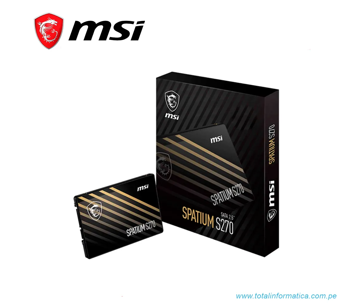 DISCO SOLIDO MSI SPATIUM S270 SATA 2.5" 480GB - imagen 1