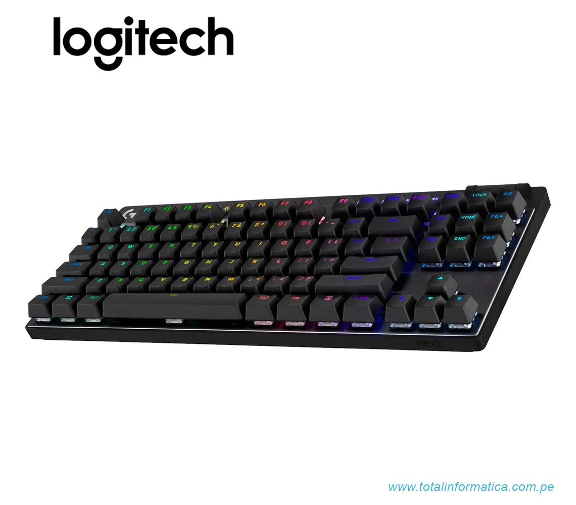 TECLADO GAMING LOGITECH PRO X TKL LIGHTSPEED, RGB, USB, USB/BLUETOOTH, NEGRO(920-012127) - imagen 3