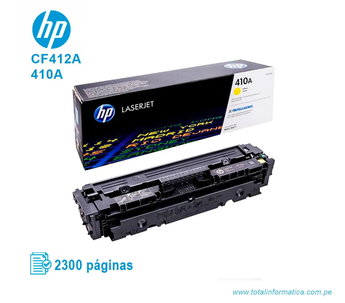 TONER HP 410A YELLOW ( CF412A ) LASERJET PRO M477 2.3K PG - imagen 2