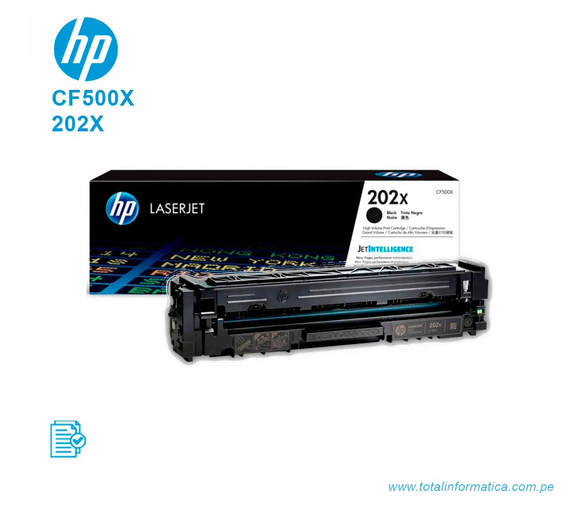 TONER HP 202X BLACK ( CF500X ) LASERJET PRO M254, 3.2K PG - imagen 2