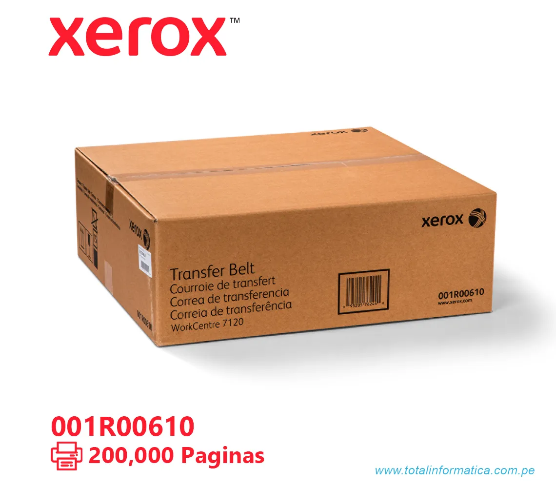 TRANSFERENCIA XEROX 001R00610 WORKCENTRE 7120, 7225, 200K PAG - imagen 1