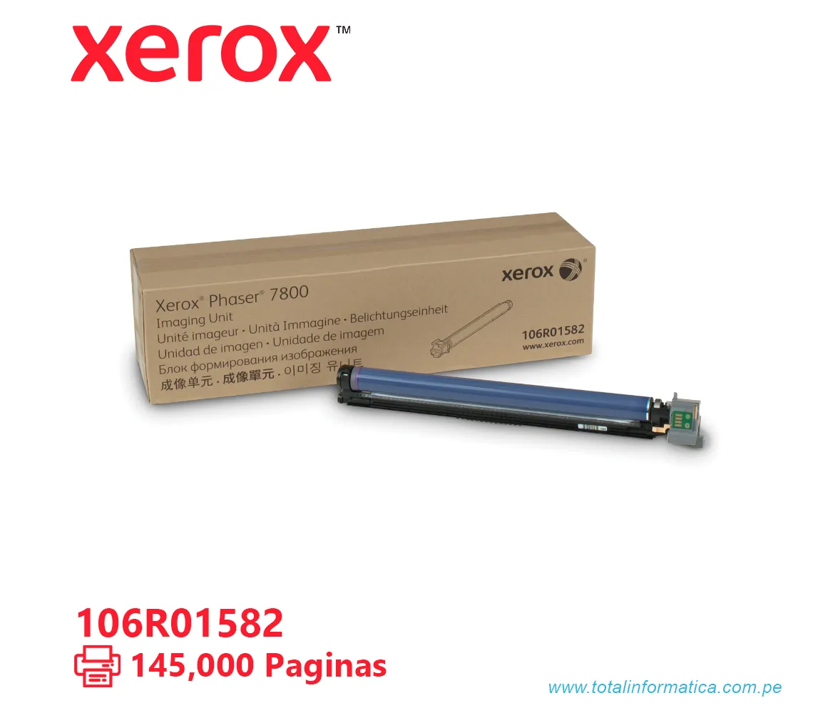 UNIDAD DE IMAGEN XEROX ( 106R01582 ) PHASER 7800, 145K PÁGINAS - imagen 1