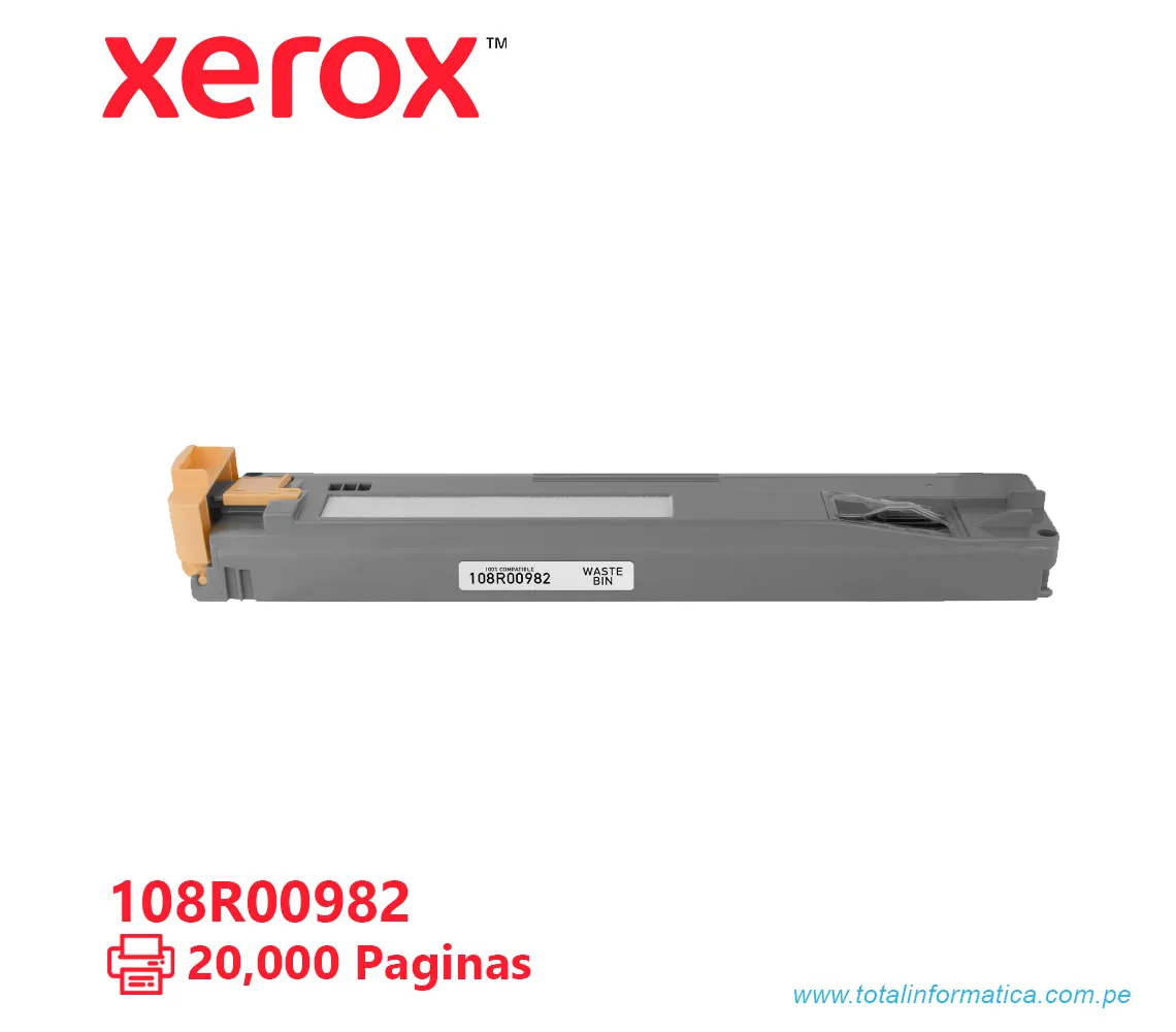WASTE CARTRIDGE XEROX ( 108R00982 ) PARA PHASER 7800, 20K PAG - imagen 2