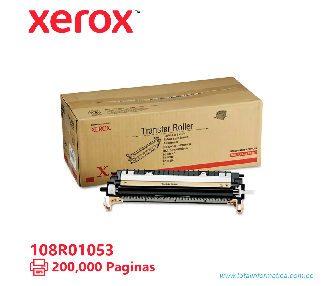 RODILLO TRANSFERENCIA XEROX ( 108R01053 ) PHASER 7800, 200K PAG - imagen 1