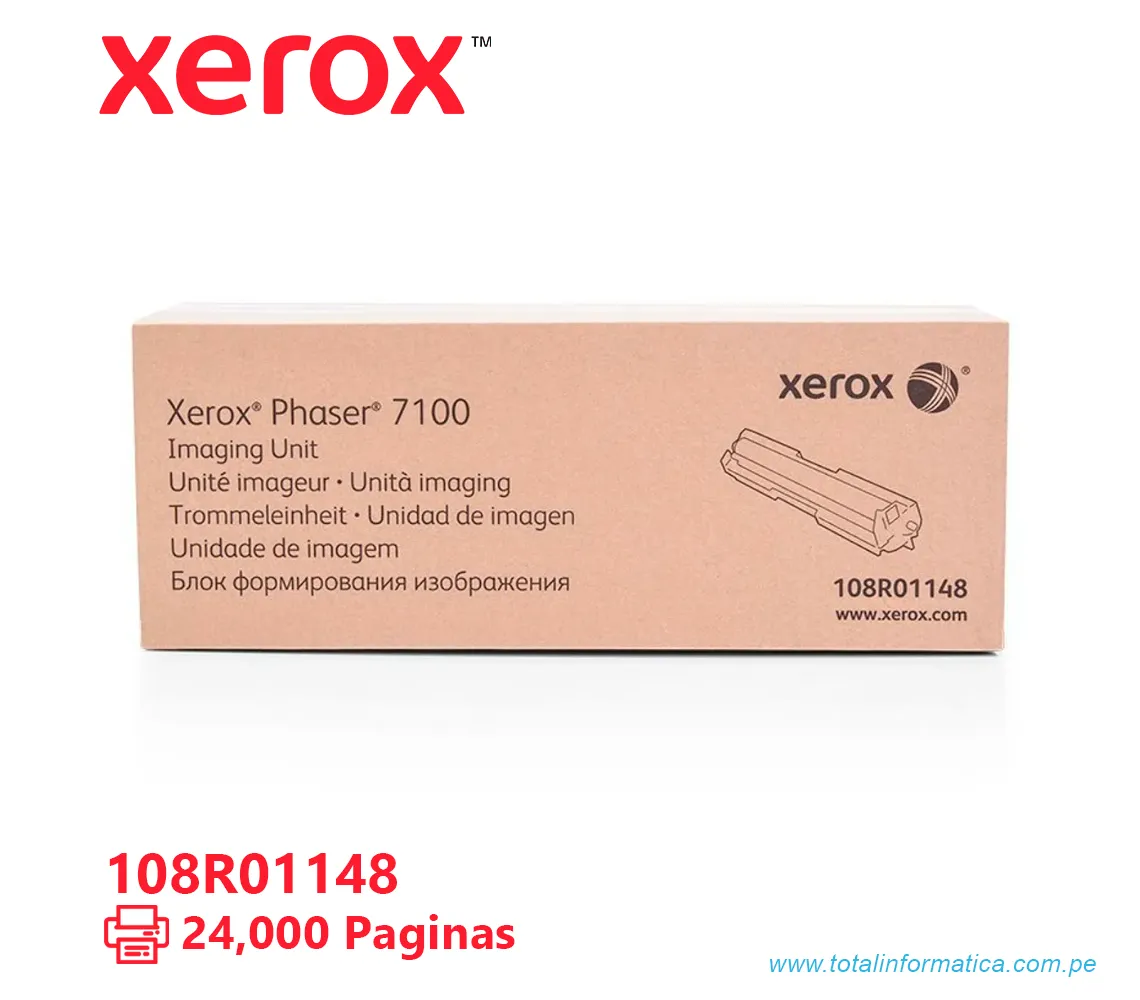 UNIDAD DE IMAGEN XEROX ( 108R01148 ) PARA PHASER 7100, 24K PAG - imagen 2