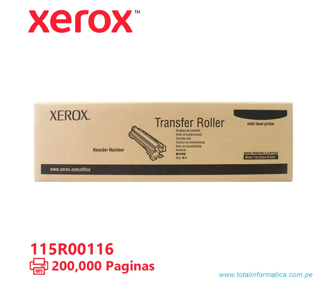 TRANSFERENCIA XEROX ( 115R00116 ) VERSALINK B7025, B7035, 200K PAG - imagen 2