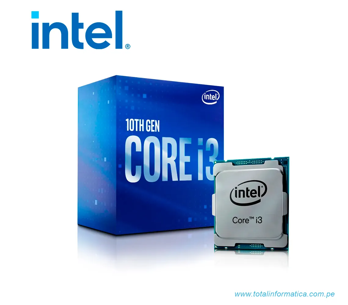 PROCESADOR INTEL CORE I3-10100,  3,6 GHz, 6 MB, Smart Cache, Caja - imagen 1