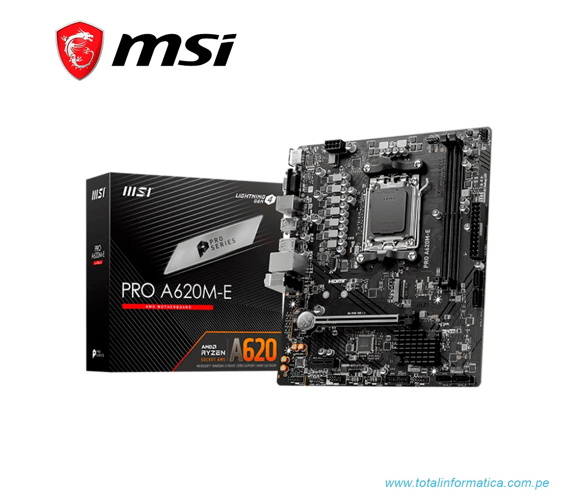 PLACA BASE MSI PRO A620M-E, AMD, AM5, mini-ATX - imagen 1