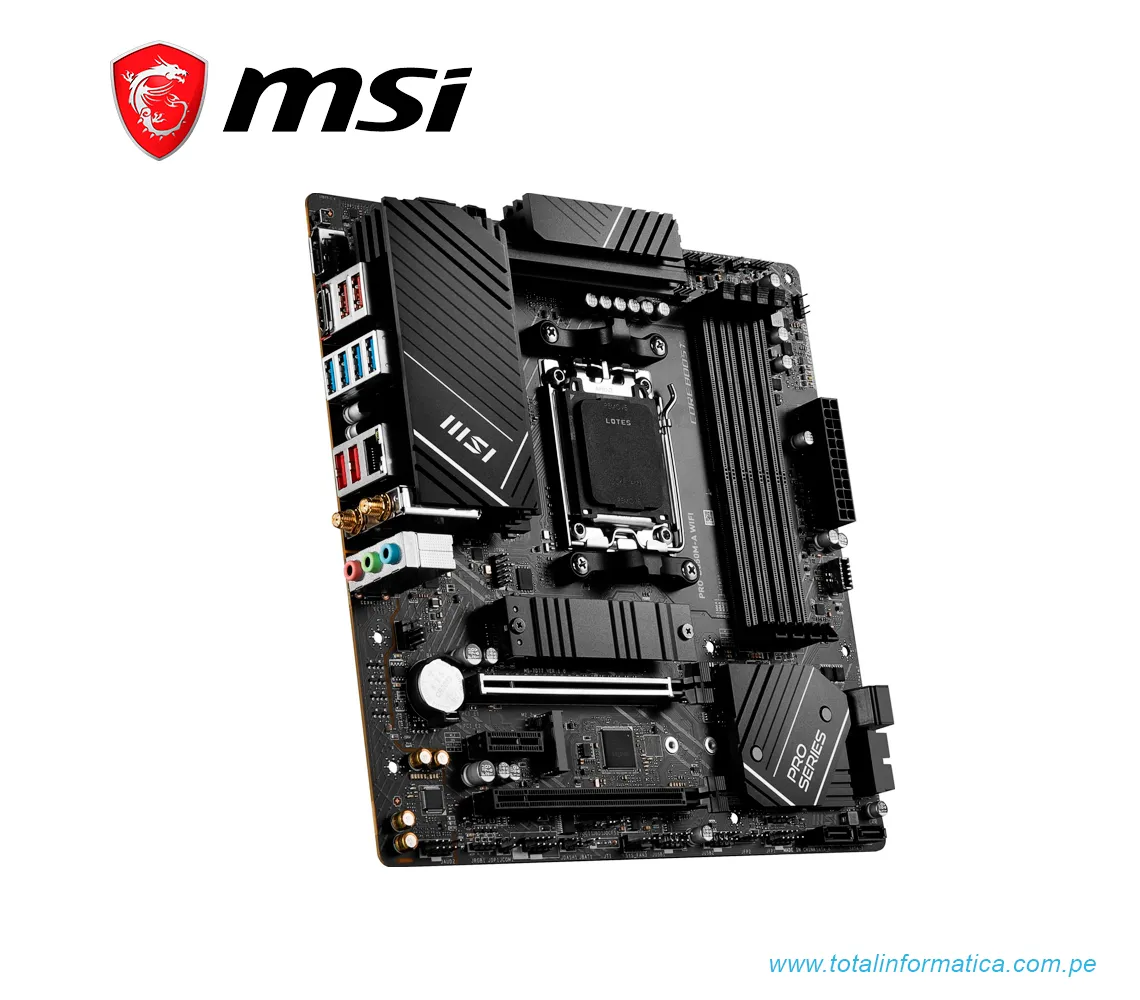 PLACA BASE MSI PRO B650M-A WIFI AMD, AM5, micro ATX, DDR5, M-ATX - imagen 2