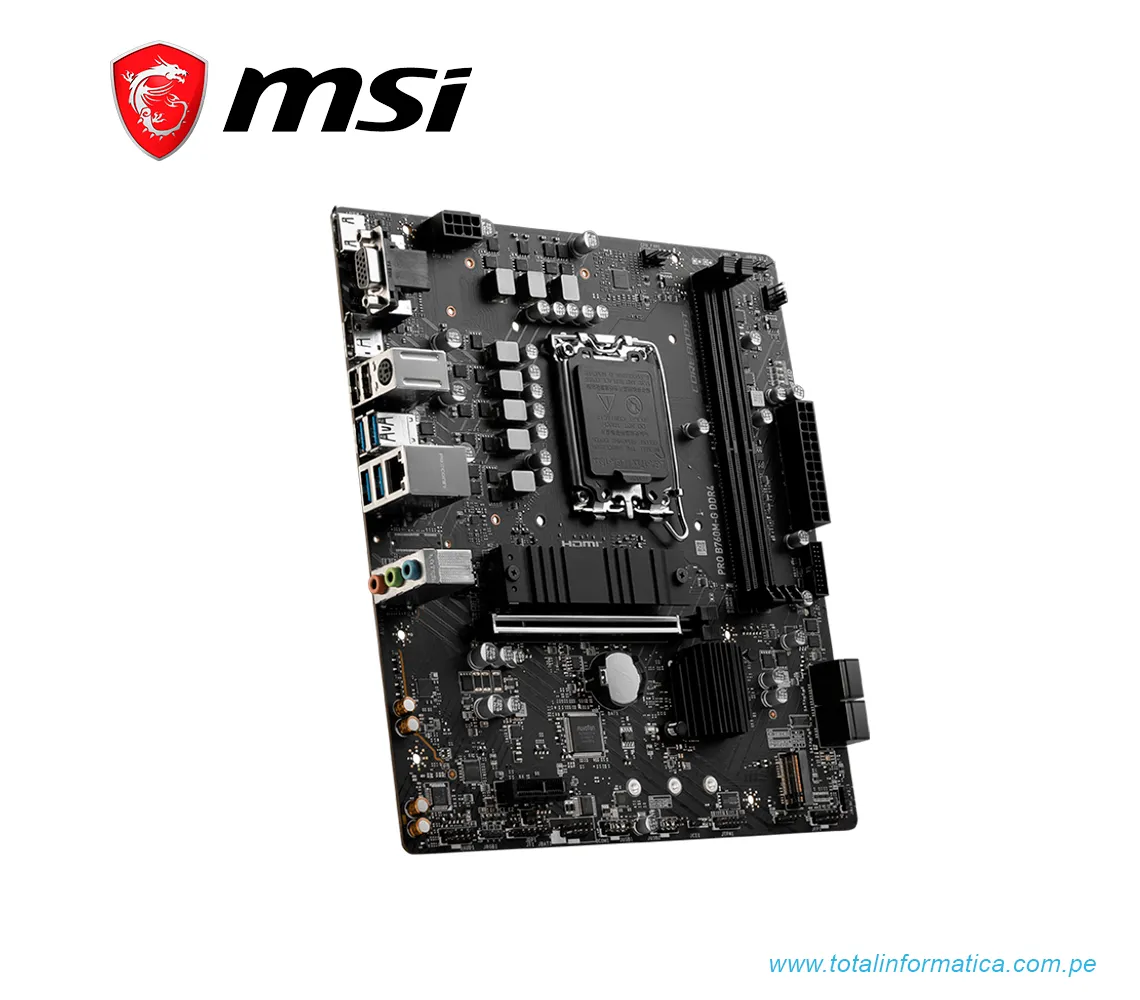 PLACA BASE MSI PRO B760M-G DDR4, INTEL, LGA 1700, micro ATX - imagen 2