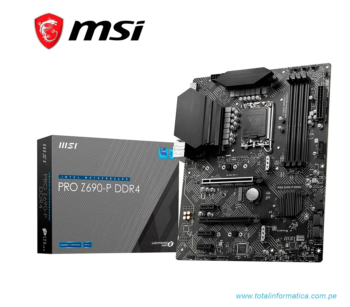 PLACA BASE MSI PRO Z690-P, DDR4, INTEL Z690, LGA 1700, ATX - imagen 1