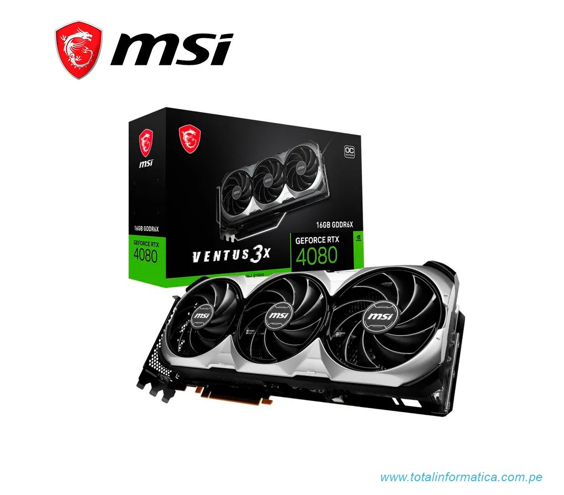 TARJETA GRAFICA MSI GeForce RTX 4080 SUPER 16G VENTUS 3X OC NVIDIA GDDR6X - imagen 1
