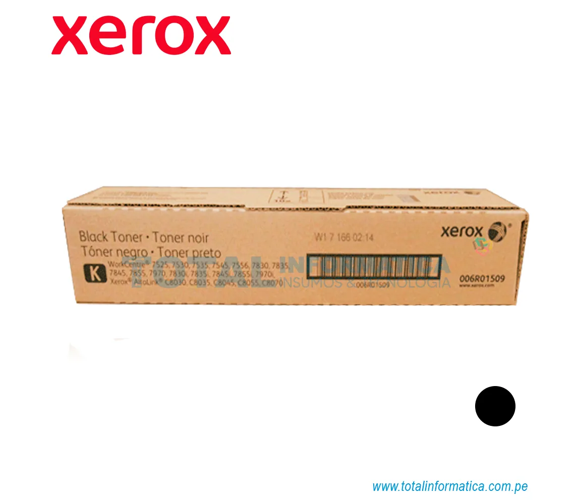 TONER XEROX ( 006R01509 ) WORKCENTRE 7525, 7556, NEGRO, 26K PAG - imagen 2