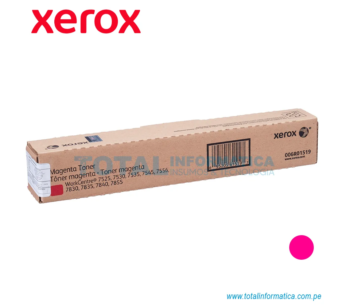 TONER XEROX ( 006R01518 ) WORKCENTRE 7500, 7556, YELLOW, 15K PAG - imagen 2