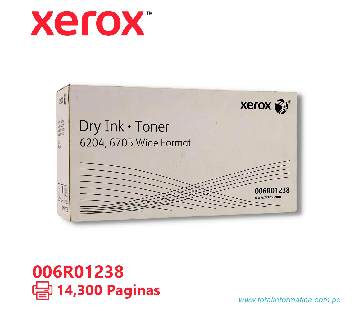 TONER XEROX ( 006R01238 ) DC6204, 6604, 6605 NEGRO, 14300 PÁG. - imagen 1