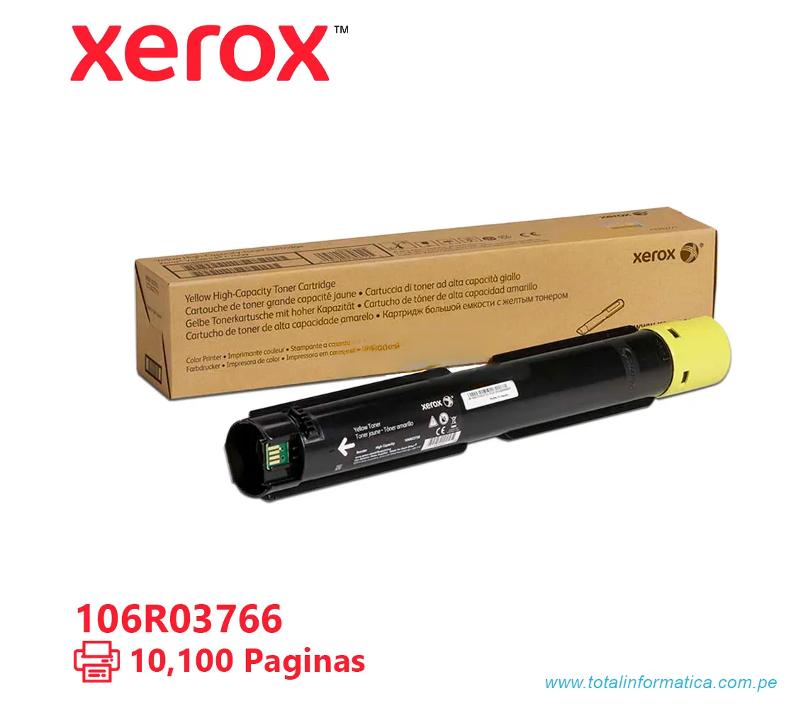 TONER XEROX ( 106R03766 ) VERSALINK C7000 AMARILLO, 10.1K PÁG - imagen 1
