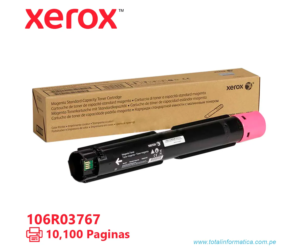 TONER XEROX ( 106R03767 ) VERSALINK C7000 MAGENTA, 10.1K PÁG - imagen 1