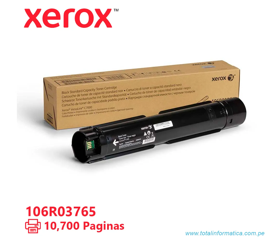 TONER XEROX ( 106R03765 ) VERSALINK C7000 NEGRO, 10.7K PAG - imagen 1