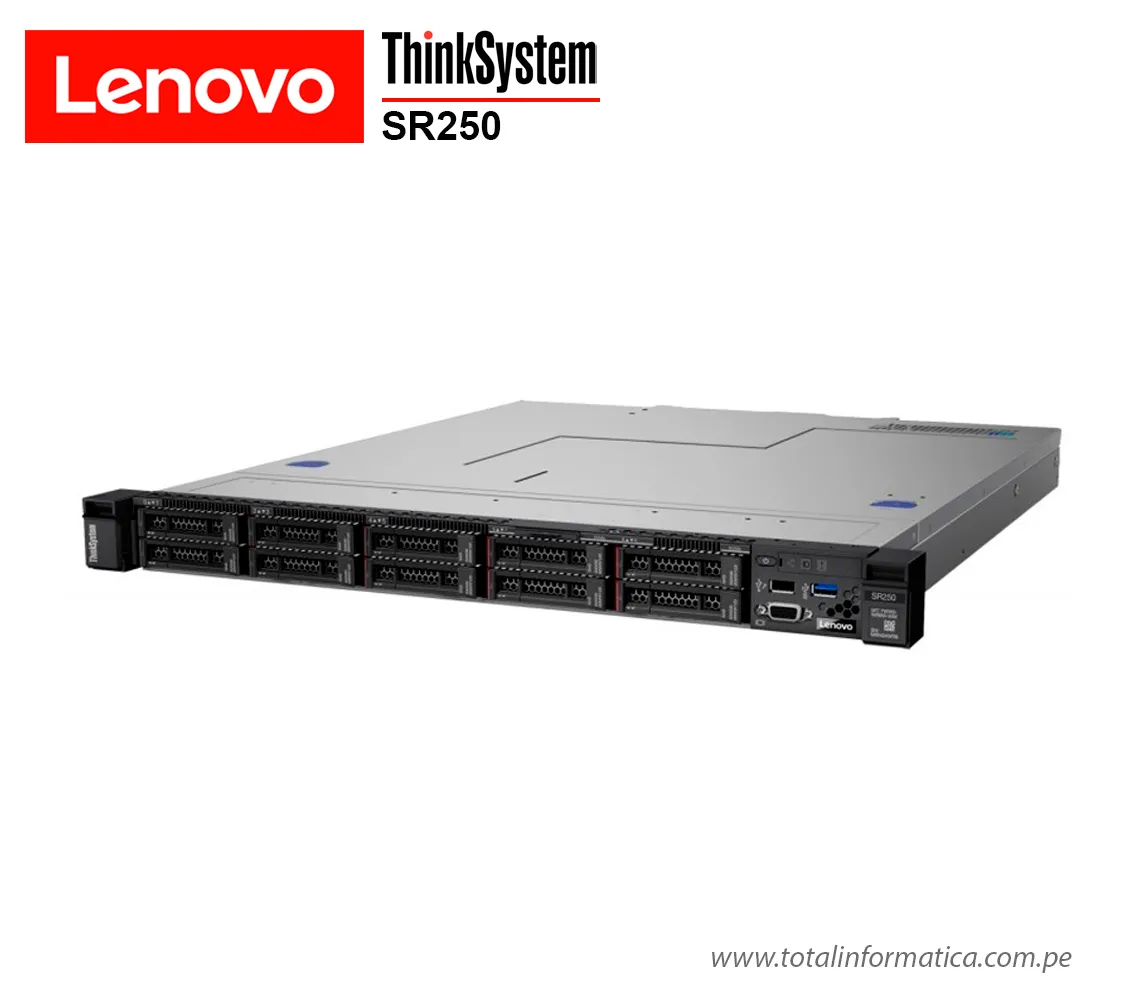 SERVIDOR LENOVO THINKSYSTEM SR250 V2, INTEL XEON E-2336 2.90GHZ, 16GB RAM, SERIA ATA CONTROLADOR, 450W - imagen 1
