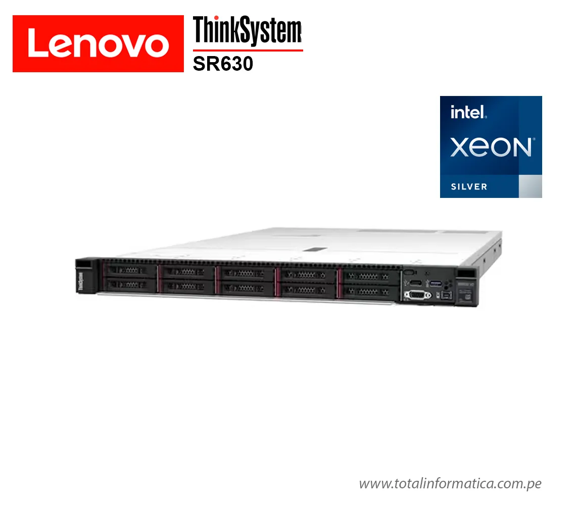 SERVIDOR LENOVO THINKSYSTEM SR630 V2, INTEL XEON SILVER 4309Y, 2.80GHZ, 16GB RAM, 12GB/S SAS, 750W - imagen 1
