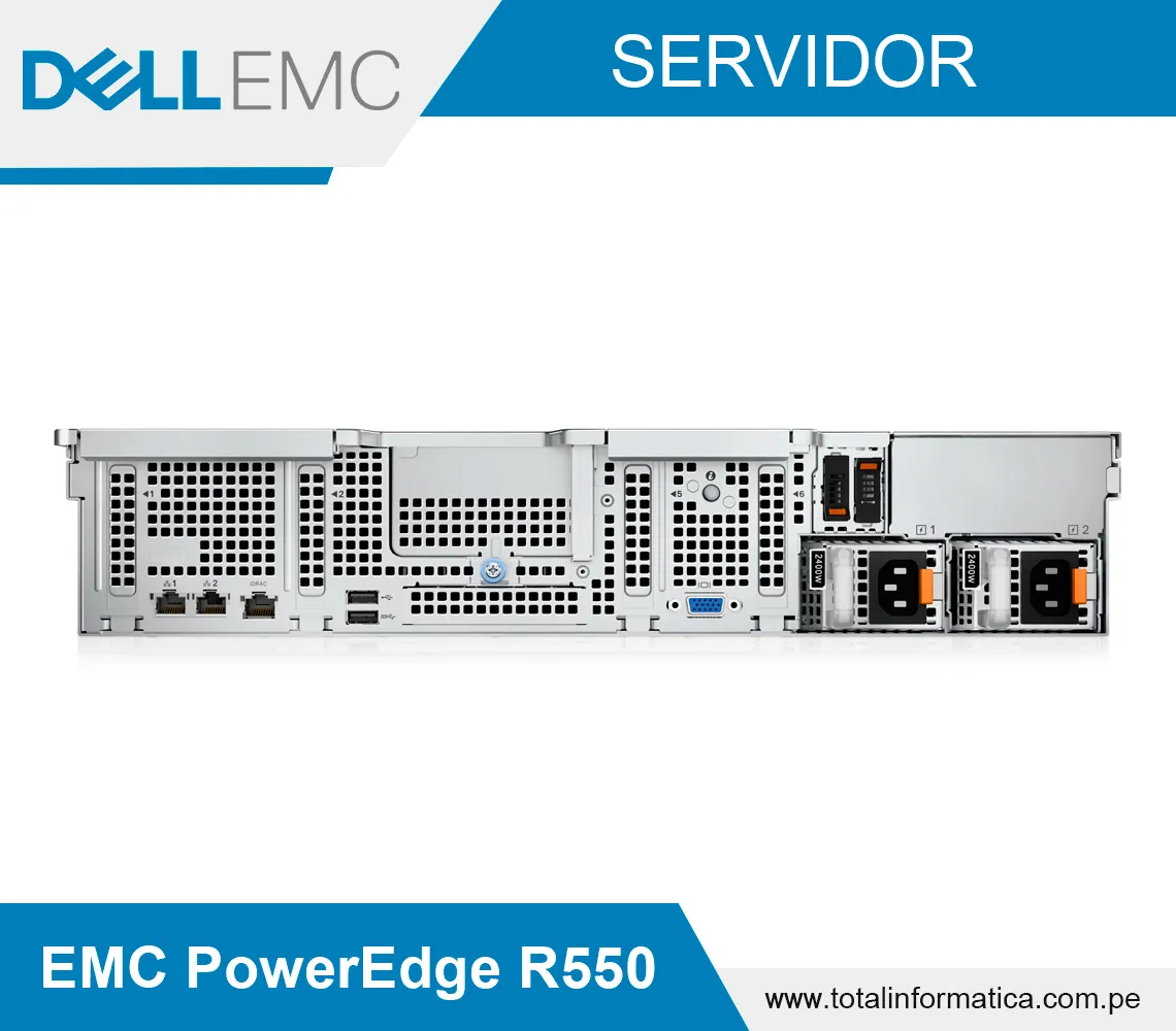 SERVIDOR DELL EMC POWEREDGE R550, INTEL XEON SILVER 4309Y 2.80GHZ,16GB RAM, 480GB SSD - imagen 2