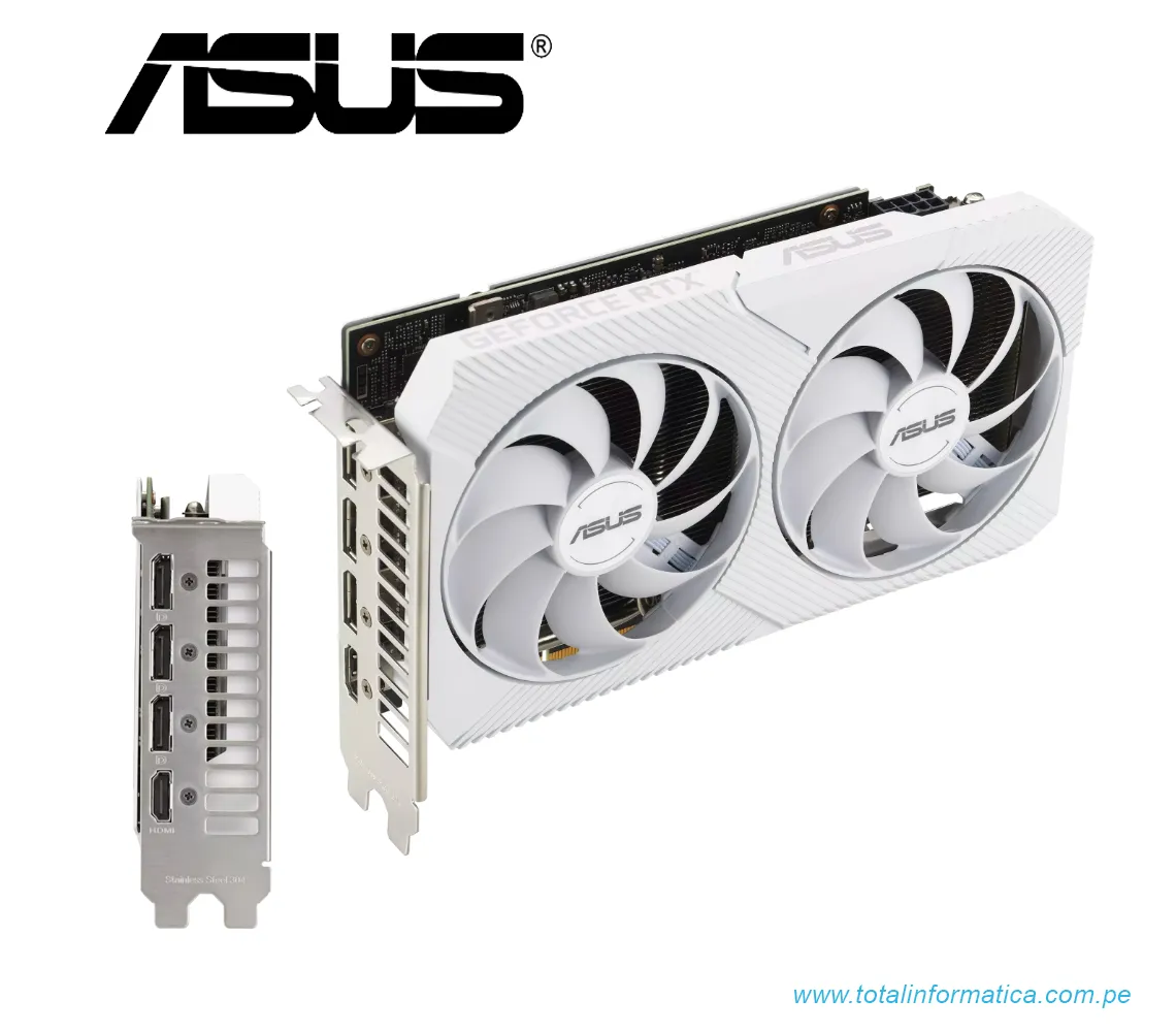 TARJETA GRAFICA ASUS RTX 3060 OC EDITION, 12GB GDDR6, GEFORCE RTX(DUAL-RTX3060-O12G-V2-WHITE) - imagen 3