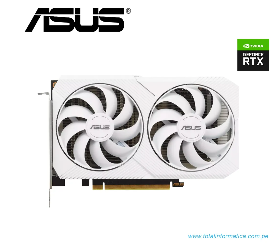 TARJETA GRAFICA ASUS RTX 3060 OC EDITION, 12GB GDDR6, GEFORCE RTX(DUAL-RTX3060-O12G-V2-WHITE) - imagen 1