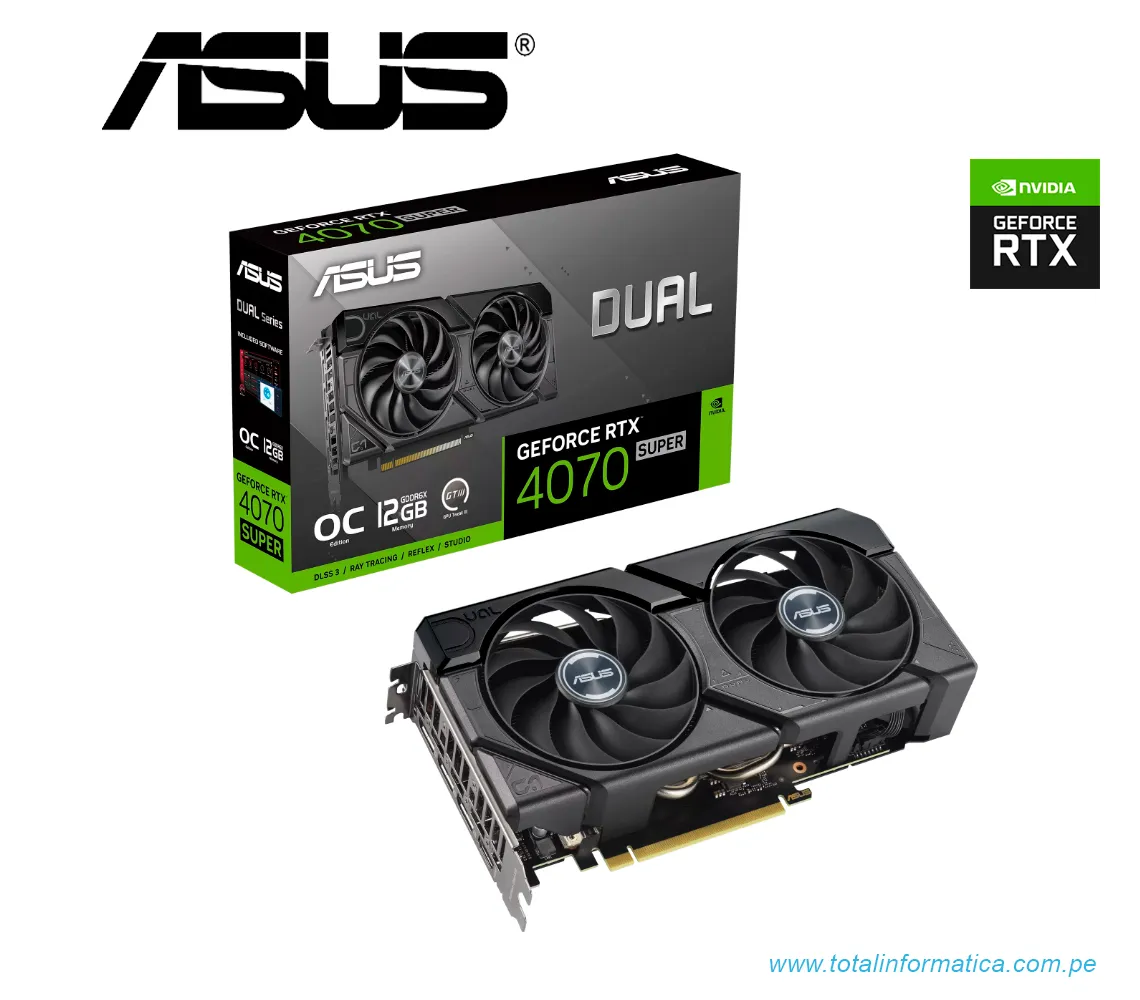 TARJETA GRAFICA ASUS DUAL RTX 4070 SUPER EVO OC EDITION, 12GB GDDR6X, PCI EXPRESS 4.0, GEFORCE RTX(DUAL-RTX4070S-O12G-EVO) - imagen 5