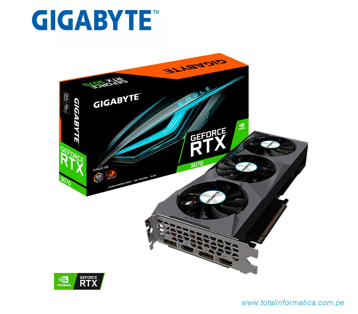 TARJETA GRAFICA GIGABYTE RTX 3070 EAGLE 8G(REV. 1.0), 8GB GDDR6, GEFORCE RTX(GV-N3070EAGLE-8GD) - imagen 4