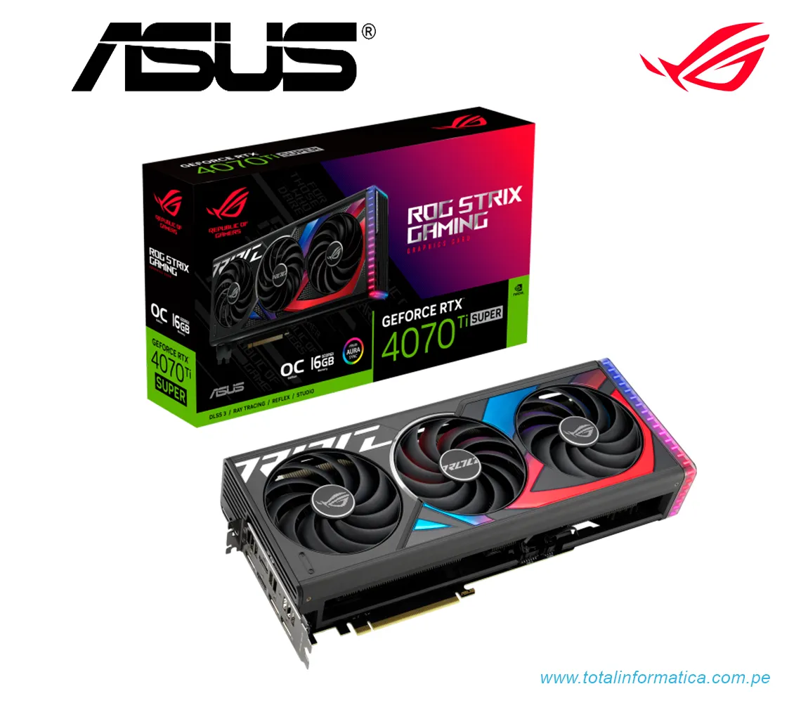 TARJETA GRAFICA ASUS ROG STRIX RTX 4070 TI SUPER OC EDITION, 16GB GDDR6X, PCI-E 4.0(ROG-STRIX-RTX4070TIS-O16G-GAMI) - imagen 5