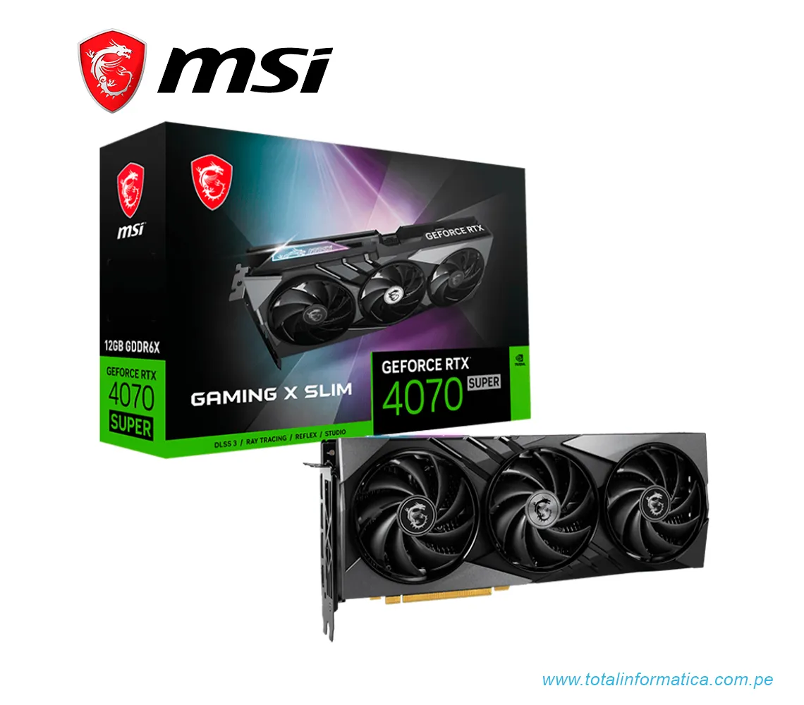 TARJETA GRAFICA MSI RTX 4070 SUPER 12G GAMING X SLIM, 12GB GDDR6X, PCI-E 4.0(RTX4070 SUPER 12G GAMINGX SLIM) - imagen 4