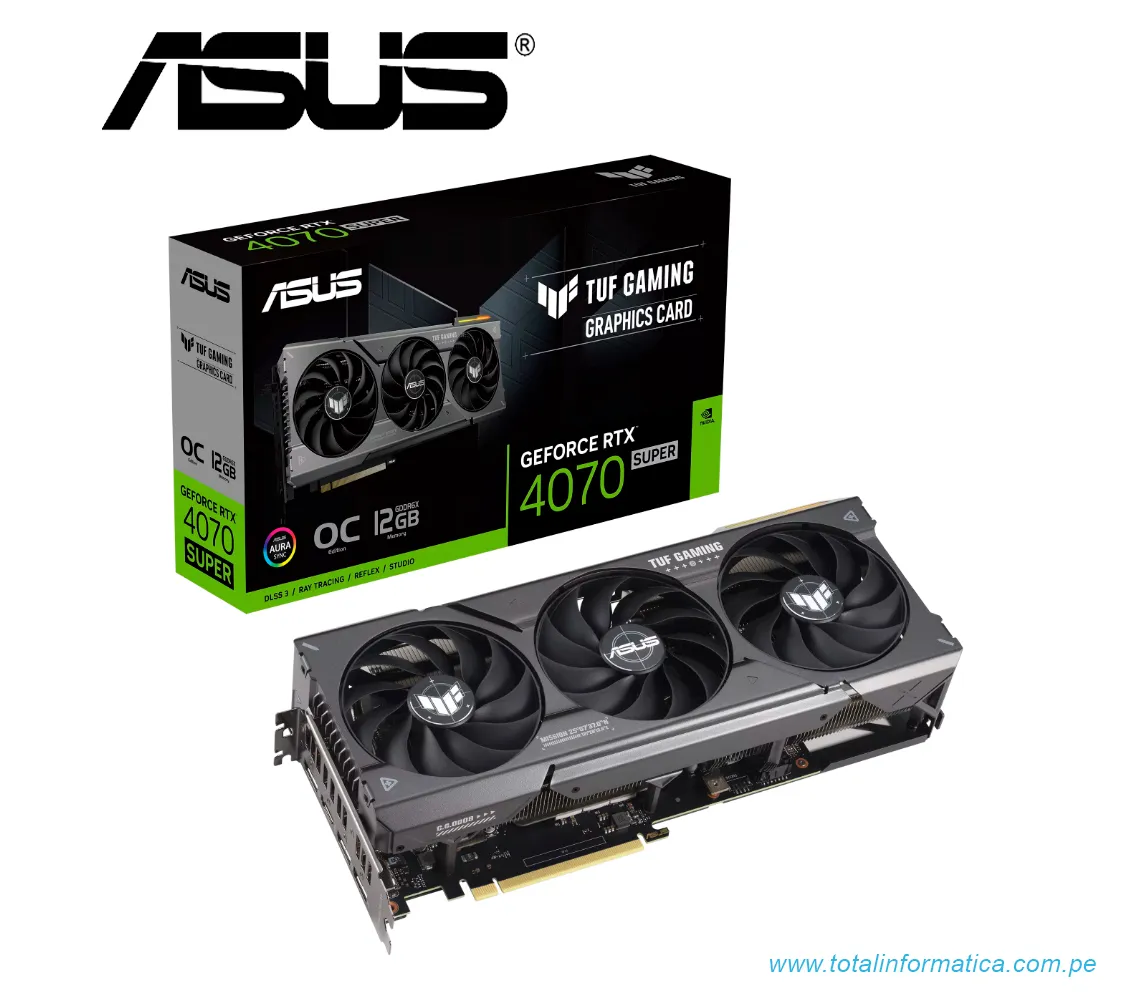 TARJETA GRAFICA ASUS TUF GAMING RTX 4070 SUPER OC EDITION, 12GB GDDR6X, PCIE 4.0, GEFORCE RTX(TUF-RTX4070S-O12G-GAMING) - imagen 6