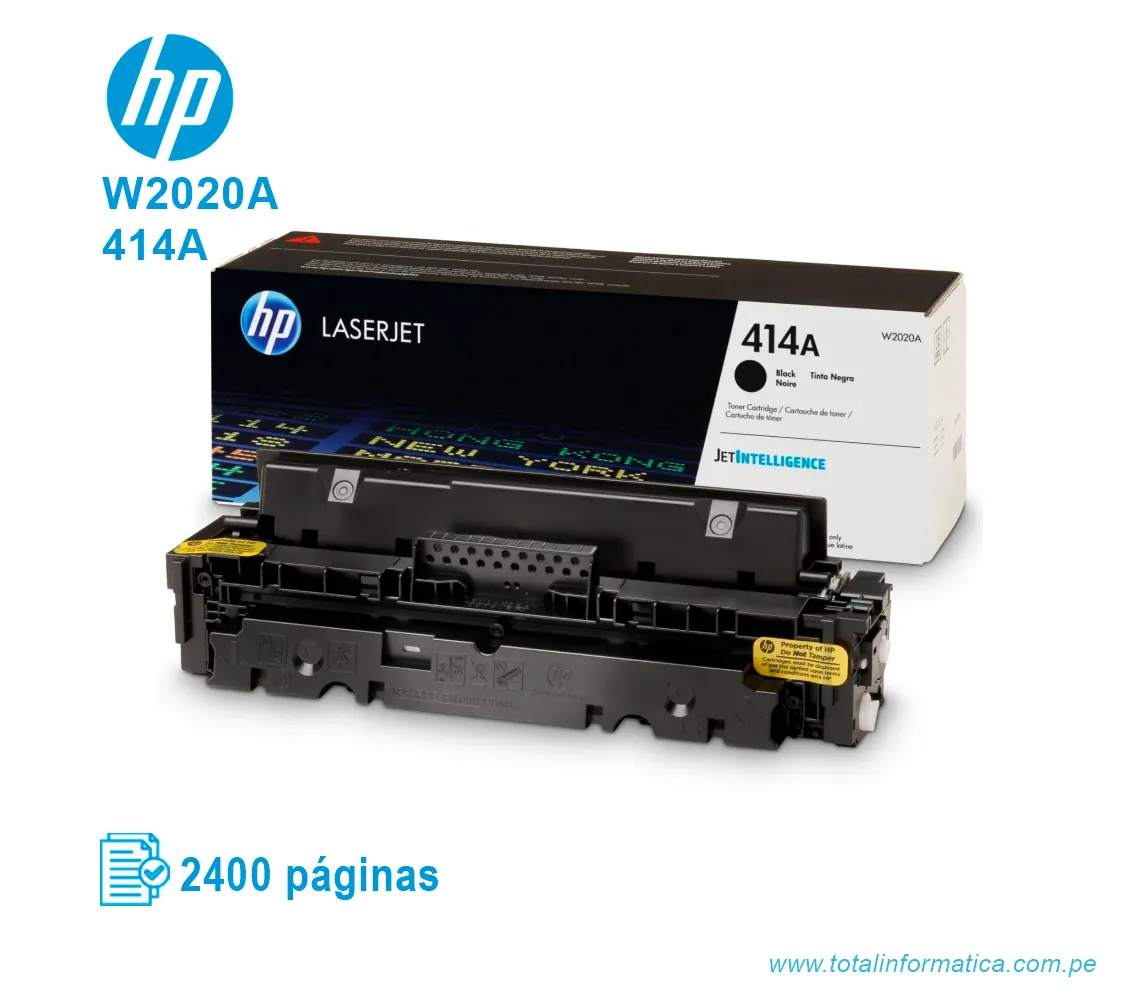 TONER HP 414A BLACK ( W2020A ) LASERJET M454, 2400 PG - imagen 2