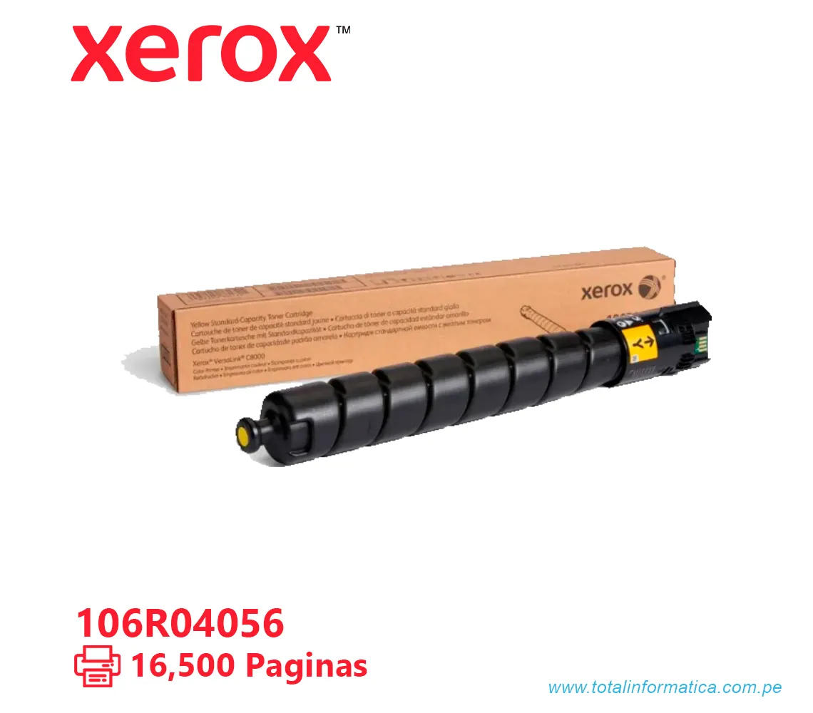 TONER XEROX ( 106R04056 ) VERSALINK C8000 YELLOW, 16,500 PÁG - imagen 1